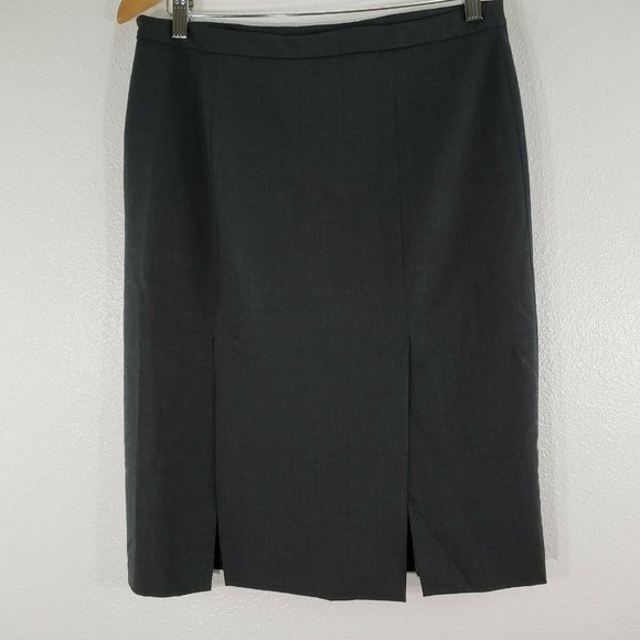 BCBG MaxAzria Womens Knee Length Pencil‎ Skirt Gray - Picture 5 of 6